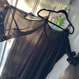 New swim suit cover black